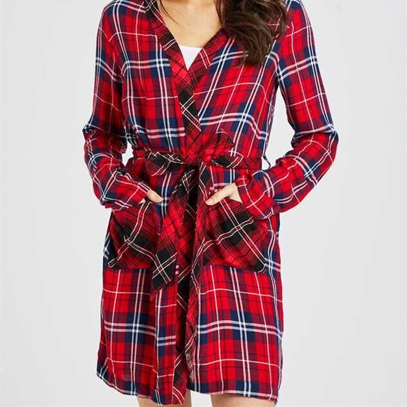 Altar'd State Other - NWT! Altar’d State Red Plaid Flannel Robe